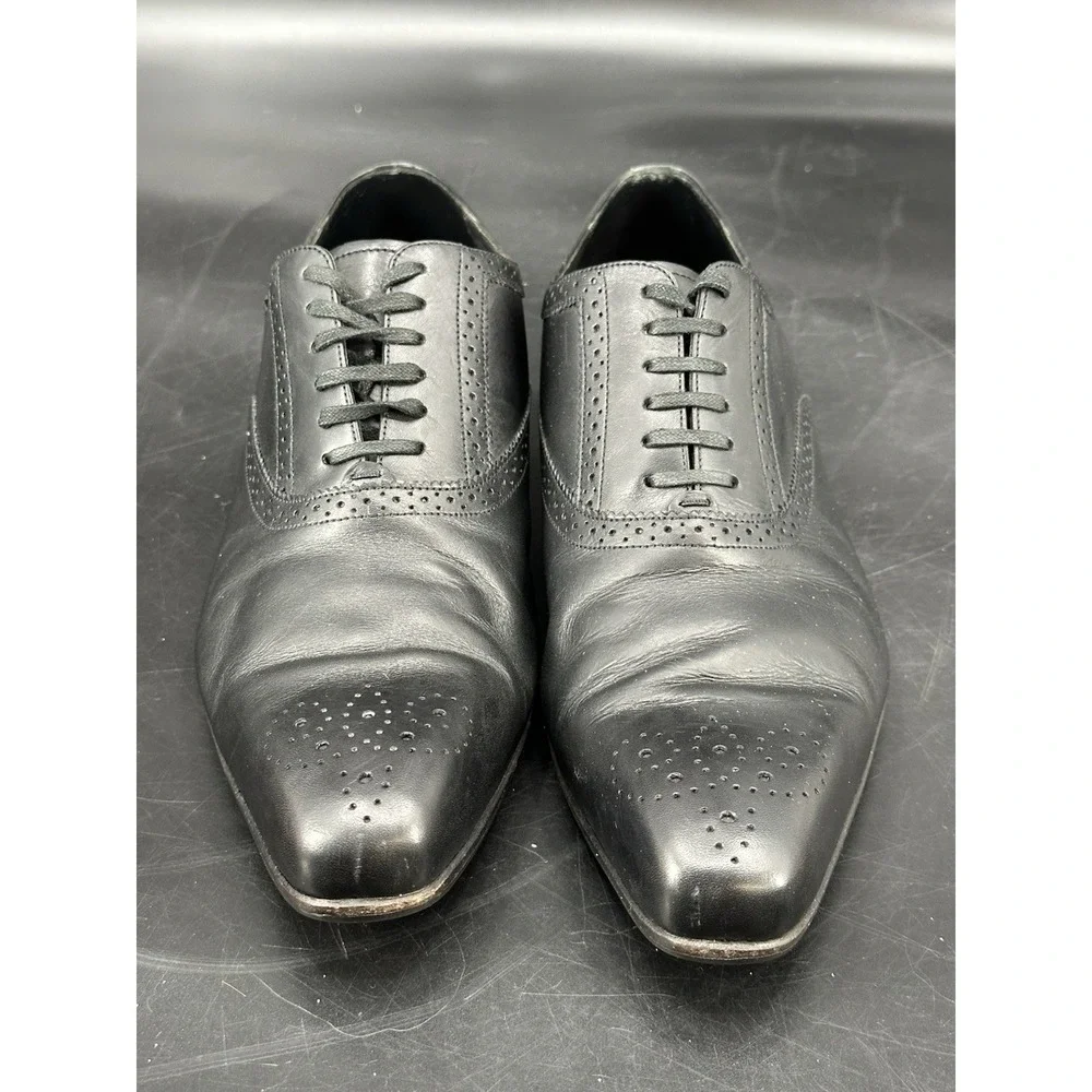 Pal Zileri Whole Cut Oxfords Brown Men's‎ Size 43.5 Black